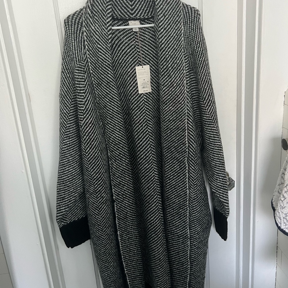 Long women’s striped cardigan